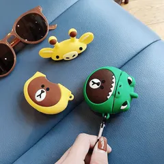 [ ᴄᴀꜱᴇ ᴀɪʀᴘᴏᴅ ] Case Airpod Vỏ Bọc Airpods ( Gấu nâu ) Cho Hộp Sạc Tai Nghe AirPods 1 2 Bằng Silicon Dẻo Siêu Cute