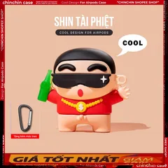 🔜 [ ᴄᴀꜱᴇ ᴀɪʀᴘᴏᴅ ] Case Airpod Vỏ Bọc Airpods ( SHIN Tài Phiệt ) Cho Hộp Sạc Tai Nghe AirPods 1 2 Bằng Silicon Dẻo Siêu