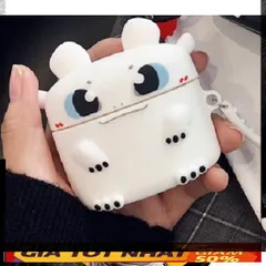 🔜 [ ᴄᴀꜱᴇ ᴀɪʀᴘᴏᴅ ] Case Airpod Vỏ Bọc Airpods ( RỒNG FURY Trắng ) Cho Hộp Sạc Tai Nghe AirPods 1 2 Pro Bằng Silicon Dẻo
