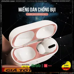 🔜 [ ᴄᴀꜱᴇ ᴀɪʀᴘᴏᴅ ] Miếng Dán Kim Loại Chống Bám Bẩn Bảo Vệ AirPods Pro Miếng Dán Kim Loại Chống Bụi Cho Airpod Pro