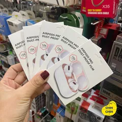 🔜 [ ᴄᴀꜱᴇ ᴀɪʀᴘᴏᴅ ] Miếng Dán Kim Loại Chống Bám Bẩn Bảo Vệ AirPods Pro Miếng Dán Kim Loại Chống Bụi Cho Airpod Pro