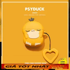 🔜 [ ᴄᴀsᴇ ᴀɪʀᴘᴏᴅs ] Vỏ Bọc Tai Nghe Không Dây ( Vịt Vàng Tiktok ) cho Hộp Sạc Case Airpods 1 2 Pro I11 I12 I18 I100 Bằng