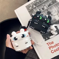 🔜 [ ᴄᴀꜱᴇ ᴀɪʀᴘᴏᴅ ] Case Airpod Vỏ Bọc Airpods ( Rồng Light Fury Night Fury ) Cho Hộp Sạc Tai Nghe AirPods 1 2 Pro Bằng S
