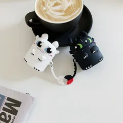 🔜 [ ᴄᴀꜱᴇ ᴀɪʀᴘᴏᴅ ] Case Airpod Vỏ Bọc Airpods ( Rồng Light Fury Night Fury ) Cho Hộp Sạc Tai Nghe AirPods 1 2 Pro Bằng S
