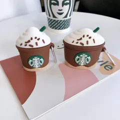 🔜 [ ᴄᴀꜱᴇ ᴀɪʀᴘᴏᴅ ] Case Airpod Vỏ Bọc Airpods ( Cốc Kem Starbuck ) Cho Hộp Sạc Tai Nghe AirPods 1 2 Bằng Silicon Dẻo Siê