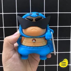 🔜 [ ᴄᴀꜱᴇ ᴀɪʀᴘᴏᴅ ] Case Airpod Vỏ Bọc Airpods ( Cu Shin Ninja Rùa ) Cho Hộp Sạc Tai Nghe AirPods 1 2 PRO Bằng Silicon Dẻ