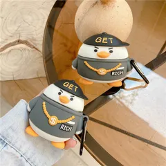 🔜 [ ᴄᴀꜱᴇ ᴀɪʀᴘᴏᴅ ] Case Airpod Vỏ Bọc Airpods ( Vịt HipHop RICH ) Cho Hộp Sạc Tai Nghe AirPods 1 2 PRO Bằng Silicon Dẻo