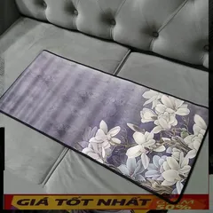 🔜 A21 - Miếng Lót Chuột, Pad Chuột Cỡ [ HOA XÁM 21 ] Chống Nước, Bàn Di Chuột Có Hình 70x30cm dày dặn 3mm chuyên game c