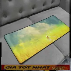 A20 - Miếng Lót Chuột Cỡ Lớn 70x30cm Chống Nước - Hình Cô Gái Giữa Cánh Đồng Vàng Siêu Bền cho Game Thủ