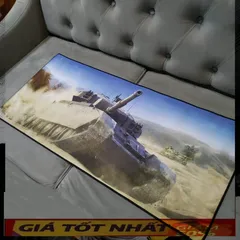 🔜 A50 - Miếng Lót Chuột, Pad Chuột Cỡ Lớn [ XE TĂNG A50 ] Chống Nước, Bàn Di Chuột Có Hình 90x40cm dày dặn 3mm chuyên g