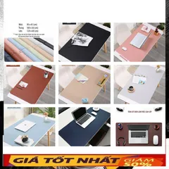🔜 Thảm Da Deskpad Tấm Lót Bàn Làm Việc Bo Viền Mềm Mịn Chống Nước - SHOP BÁN HÀNG UY TÍN