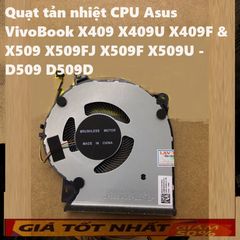 Quạt Tản Nhiệt CPU Laptop Asus VivoBook X409 X509 - Quạt Tản Nhiệt D509 D509D Chính Hãng, Phụ Kiện Thiết Bị Số