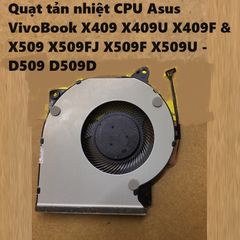Quạt Tản Nhiệt CPU Laptop Asus VivoBook X409 X509 - Quạt Tản Nhiệt D509 D509D Chính Hãng, Phụ Kiện Thiết Bị Số