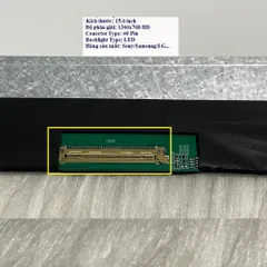 Màn hình Laptop HP 15-r035tu, 15-r038tu kích thước 15.6 inch LED Mỏng SLIM - 40 pin (1366x768 HD / 1920x1080 Full HD)