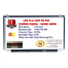 Màn hình Laptop Dell Inspiron 15 7548 3546 3551 3559 - 5559 3543 5567 kích thước 15.6 Led Mỏng SLIM 30 Chân ( 1366x768 H