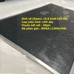 Màn Hình Laptop Dell Latitude 15.6 Inch LED Dày - Phân Giải HD 1366x768, Chân Cáp 40Pins, Bảo Hành 12 Tháng