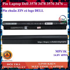 Pin Laptop Dell M5Y1K – Thay thế cho Dell 3578, 3478, 3576, 3476, hỗ trợ CPU thế hệ 8, 9, 10 - Bảo hành 6 tháng, chất lượng cao