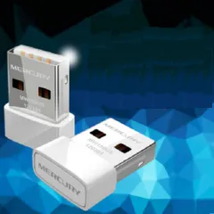 USB Mini Thu Sóng WiFi Mercury 150Mbps - Thiết Bị Kết Nối Không Dây Cho Máy Tính Để Bàn, Chính Hãng, Mới Nhất 2023