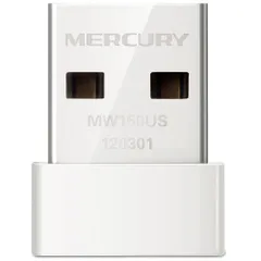 USB Mini Thu Sóng WiFi Mercury 150Mbps - Thiết Bị Kết Nối Không Dây Cho Máy Tính Để Bàn, Chính Hãng, Mới Nhất 2023