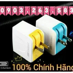 Củ Sạc Đa Năng Eardom® 2 Cổng 1A & 2.1A - Sạc Nhanh Cho iPhone, Samsung, Tablet - Chính Hãng HongKong