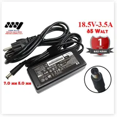 🔜 Sạc Laptop Hp 18.5V 3.5A chân kim to Adapter Compaq CQ40 CQ45 CQ42 CQ41 CQ43