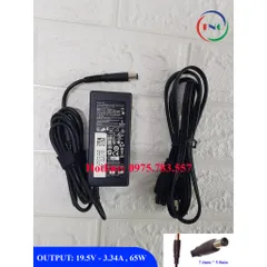║ Sạc Laptop Dell 19.5V 3.34A (65w) chân kim to Chính Hãng 4110 4010 2421 2420 3450 4050 3521 ║