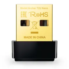 Bộ Chuyển Đổi USB Wi-Fi Nano AC600 Archer T2U - Tốc Độ 600Mbps, Băng Tần Kép, Hỗ Trợ Windows và Mac OS X