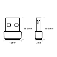 Bộ Chuyển Đổi USB Wi-Fi Nano AC600 Archer T2U - Tốc Độ 600Mbps, Băng Tần Kép, Hỗ Trợ Windows và Mac OS X