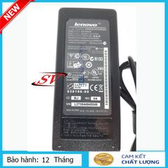 Sạc Laptop Lenovo 3,42A 65W - Chân Cắm Φ5.5×Φ2.5 - Tặng Kèm Dây Nguồn, Hàng Chính Hãng, Bảo Hành 12 Tháng