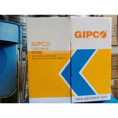 Cáp mạng GIPCO UTP CAT5E 5669 (305m trắng) - Dây mạng Gigabit Ethernet chất lượng cao, chống nhiễu, chính hãng
