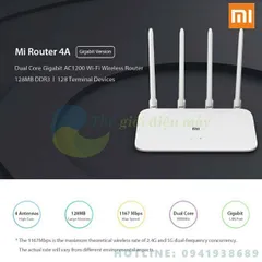 🔆 Bộ Phát Wifi Xiaomi Mi Router Gen 4A Dual kênh 2.4G & 5G băng thông 1200Mbps ☑ BH 12 tháng  ( 💯 Chính Hãng )