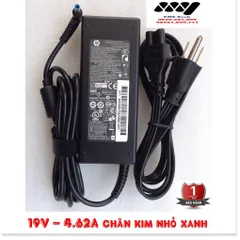 🔜 Sạc laptop Hp 19V – 4.62A Đầu kim nhỏ xanh Cho Mã Envy