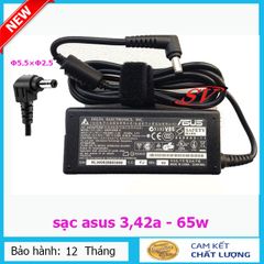 Sạc laptop Asus 19.5V 3.42A 65W - Sạc chất lượng cao, thiết kế chắc chắn, bảo hành 12 tháng, công nghệ tự ngắt an toàn