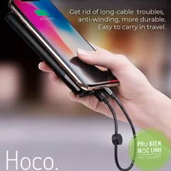 🔜 Cáp sạc Lightning / Android / Type C dài 25cm Hoco X35 🍬 Dây ngắn Iphone dùng cho sạc dự phòng