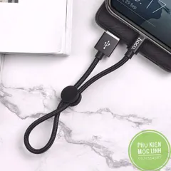🔜 Cáp sạc Lightning / Android / Type C dài 25cm Hoco X35 🍬 Dây ngắn Iphone dùng cho sạc dự phòng