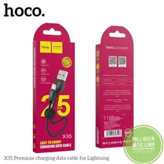 🔜 Cáp sạc Lightning / Android / Type C dài 25cm Hoco X35 🍬 Dây ngắn Iphone dùng cho sạc dự phòng