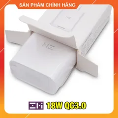 🔝  Củ Sạc Nhanh ZMI QC 3.0 18W  HA612 ( Trắng / Đen )  💯 Hàng Chính Hãng