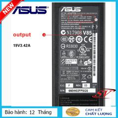 Sạc Laptop ASUS 65W 19.5V-3.42A - Sạc ZIN Chuyên Dụng Hình Chữ Nhật, Độ Bền Cao, Giảm Nóng Máy, Bảo Hành 12 Tháng