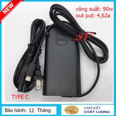 Sạc Laptop Dell 90W 4.62A Chính Hãng TYPE C - Sạc An Toàn, Chống Nóng, Bảo Hành 12 Tháng, Phù Hợp Nhiều Dòng Máy