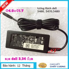 Sạc Laptop Dell 3.34 Chân Đạn (Φ4.0×Φ1.7) Tương Thích Vostro 5460, 5470, 5480 - Sạc Cao Cấp, Bảo Hành 12 Tháng
