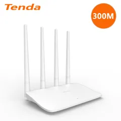 Router WiFi Tenda F6 Wireless N300Mbps - Thiết kế 4 Anten MIMO, Chế độ Repeater & Hẹn Giờ, Phù Hợp cho Nhà và Căn Hộ Nhỏ