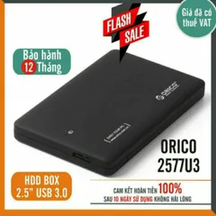 Hộp Đựng Ổ Cứng Orico 2.5'' SATA 3 HDD BOX USB 3.0 2577US3 - Tốc độ 5Gb/s, Thiết kế Thời Trang, Bảo Vệ Tối Đa cho Ổ Cứng