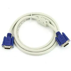 Dây Cáp VGA Trắng 1.5M Chống Nhiễu Tín Hiệu - Kết Nối Máy Tính Đến Màn Hình, Đầu Kỹ Thuật Số, Độ Phân Giải Cao 1600x1280