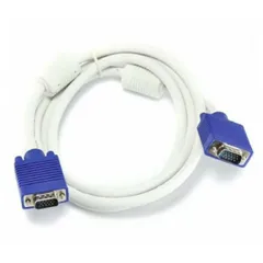 Dây Cáp VGA Trắng 1.5M Chống Nhiễu Tín Hiệu - Kết Nối Máy Tính Đến Màn Hình, Đầu Kỹ Thuật Số, Độ Phân Giải Cao 1600x1280