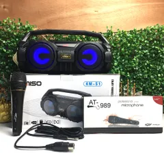 🐳 Loa Bluetooth Karaoke Xách Tay KM-S1 / KM-S2 / KM-S6(Đen)