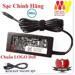 🔜 Sạc Laptop Dell 19v 3.34A Chân kim nhỏ Inspiron 3567 3568 7347 7348 3558 3559 XPS 11 13 - Kèm dây sạc (NEW 100%)