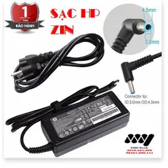 🔜 Sạc laptop HP 19.5V 2.31A 45W Chân Kim Xanh kèm dây nguồn