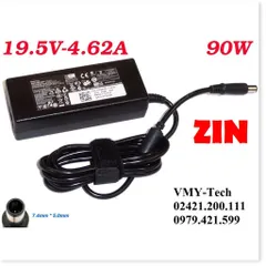 🔜 Sạc laptop Dell 19.5V 4.62A Chân Kim To - 3542 3543 3521 3757 7537 5447 5448 5547 5548 Adapter KÈm dây nguồn