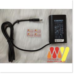 Sạc Laptop Dell Chính Hãng 19.5V 2.31A 45W Chân Kim Nhỏ - Adapter Kèm Dây Nguồn Cho XPS 13