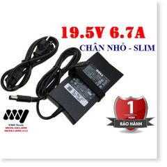 Adapter Sạc Laptop Dell 130W 19.5V-6.7A Chân Nhỏ SLIM - Kèm Dây Nguồn, Hàng Mới, Chất Lượng Cao